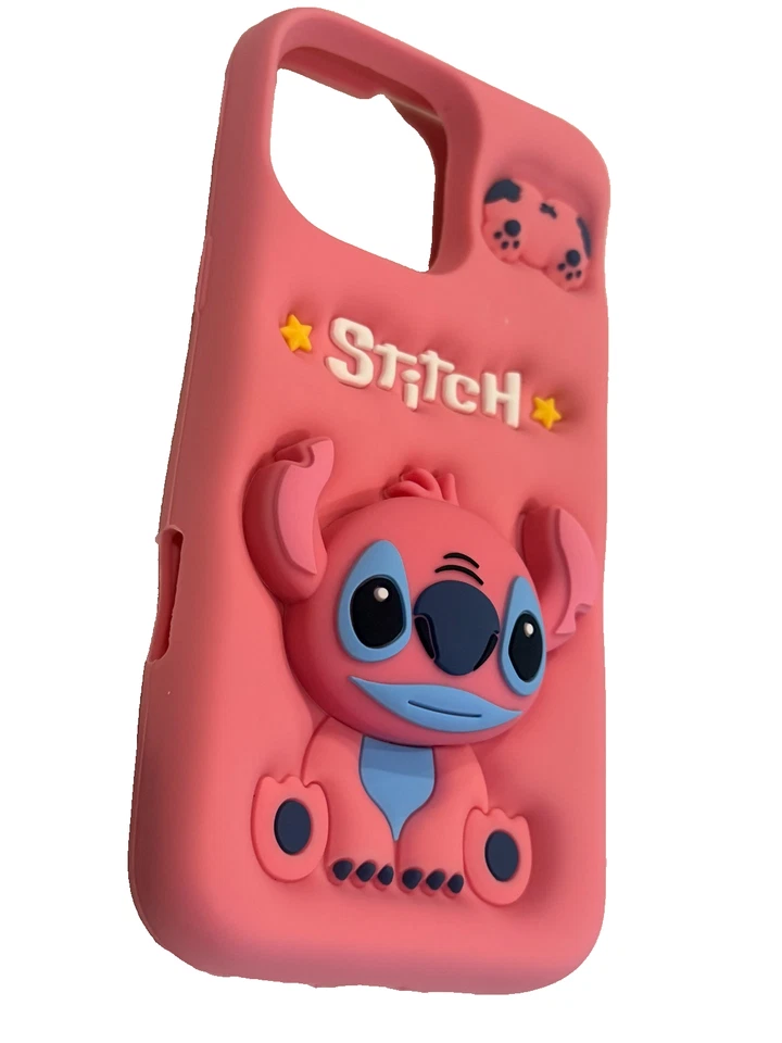Funda de teléfono de silicona con puntada linda 3D - suave, a prueba de golpes, diseño Kawaii Foto 4 de 4