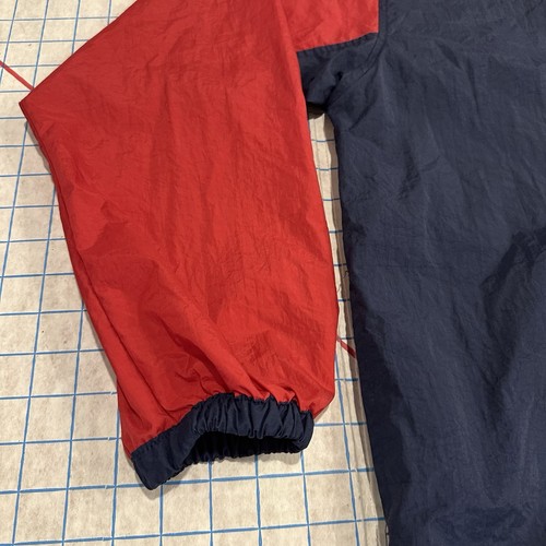 Nike Windbreaker Track Jacket Women’s XL 18-20 Blue Red Stripes Center Swoosh - Picture 8 of 18