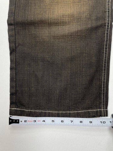 Southpole Wide Leg Jeans Men’s 38x34 NWT Relaxed Fit Brown Copper Wash Denim - Picture 13 of 13