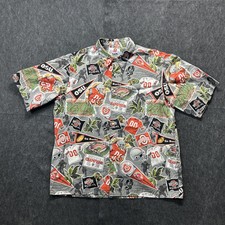 Vintage The Ohio State Buckeyes Football Reyn Spooner Hawaiian Shirt Size XL
