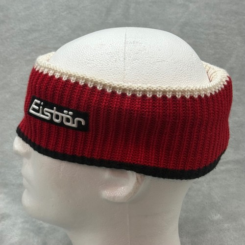 Diadema Eisbar Austria Mezcla de Lana Tejida Rojo Blanco Negro Invierno Esquí Deporte - Imagen 9 de 11