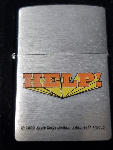 RARE COLLECTABLE 2002 THE BEATLES HELP DESIGN BRUSHED CHROME ZIPPO 200BTL BNIT - Picture 17 of 17
