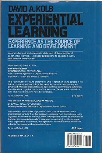 Experiential Learning: Experience as..., Kolb, David A. - Picture 1 of 2