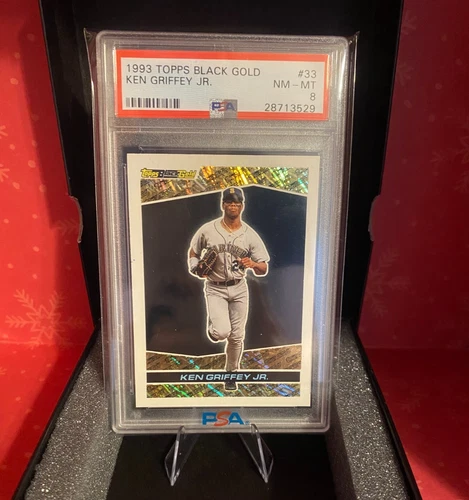 Ken Griffey Jr 1993 Topps Black Gold #33 PSA 8