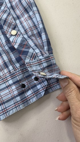 Duluth Trading Armachillo Hemd Herren 3XL groß kariert Western belüftet Perlen Druckknopf - Bild 13 von 17