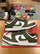 Size 9W - Women’s Nike Dunk Low Medium Olive Green White DD1503-120 Sneaker Shoe