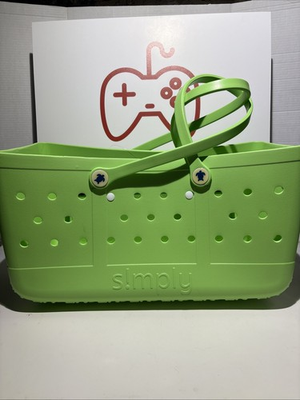 #ad #ad simply southern bogg bag xl 22x11x 11 Lime Green beach summer HTF NWT rare NEW $49.99