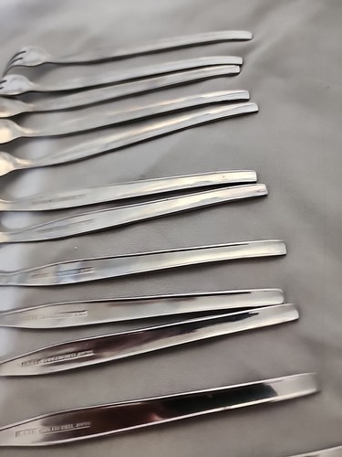 12 Pc. Set Of N.S. Co. Stainless Japan Cocktail Seafood Forks Pattern Code NST87 - Picture 11 of 15