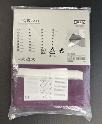 IKEA Sarita Sheer Curtain Panels Plum Purple 57 x 98 1 Pack (2 Panels) NEW - Picture 4 of 6
