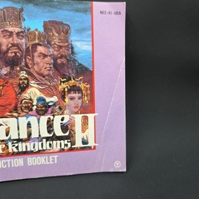 Romance Of The Three Kingdoms II Nintendo NES Manual Only