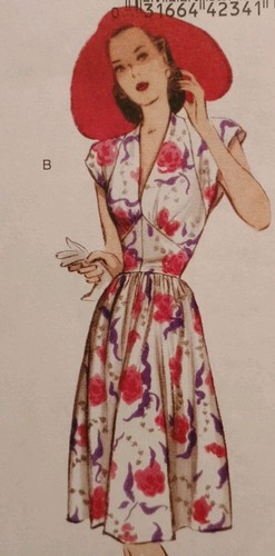 Butterick #5209 Retro '47 Halter Dress & Cap Sleeve Dress sz 14-16-18-20 UNCUT - Picture 4 of 4