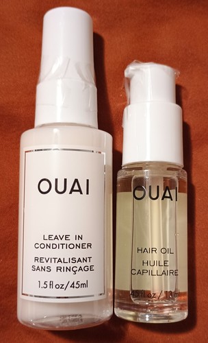 OUAI Leave-in Conditioner Mister 1.5 FL oz & Hair Oil 13 mL For Frizzy Hair
