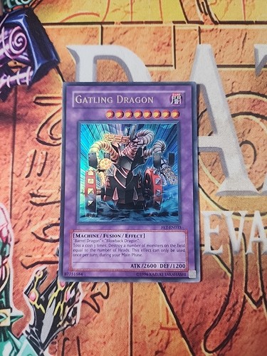Gatling Dragon FET-EN035  Unlimited Edition LP Yugioh  - Picture 1 of 12
