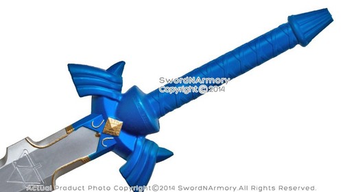 41" Azul Zelda Espuma Espada Hero Link Hylian Fantasía Katana Juegos de rol Juegos con disfraces - Imagen 4 de 7