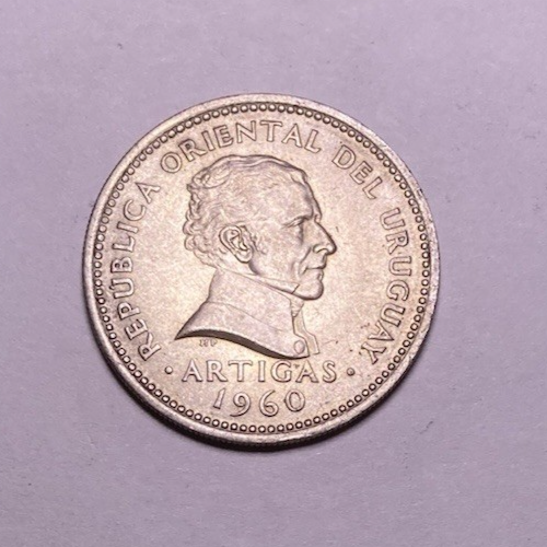 Uruguay 1 Peso 1960 KM# 42