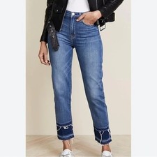 HUDSON Size 30 High Rise Zoeey Double Hem Straight Leg Crop Jeans NWT