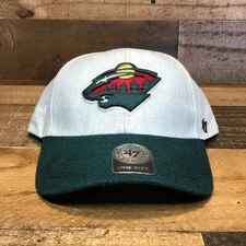 Minnesota Wild Hat Strapback Cap Mens Gray Green '47 Brand NHL Hockey - READ