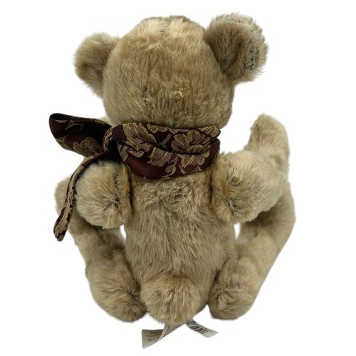 Retro Teddy Bear in Floral Bear Jointed Arm Woodland Forest Stuffed Animal - Picture 8 of 13