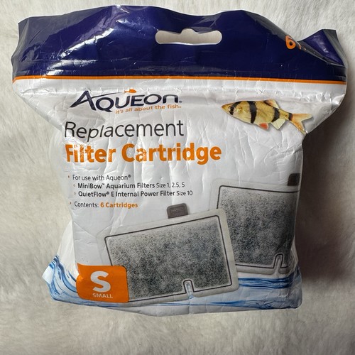 Aqueon Ersatzfilterpatronen klein 6 Stück Kohlefilter Neu - Bild 1 von 5