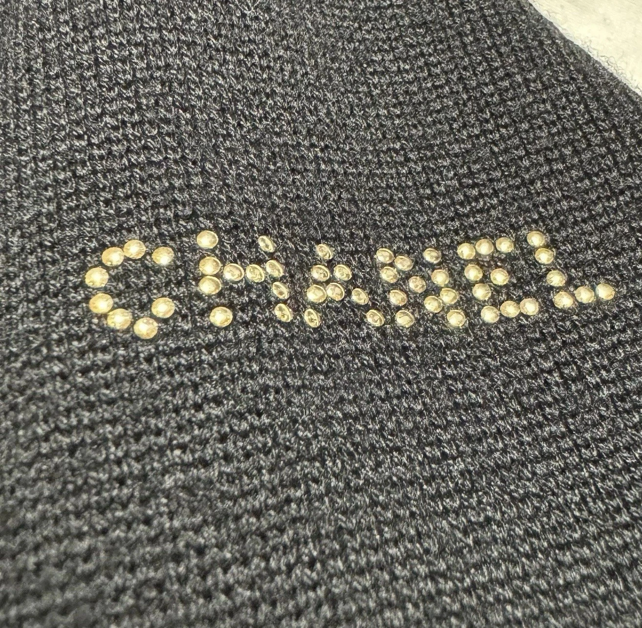 Maglione Chanel Laine lana cotone full zip maglia giacca divisa dipendente donna XS