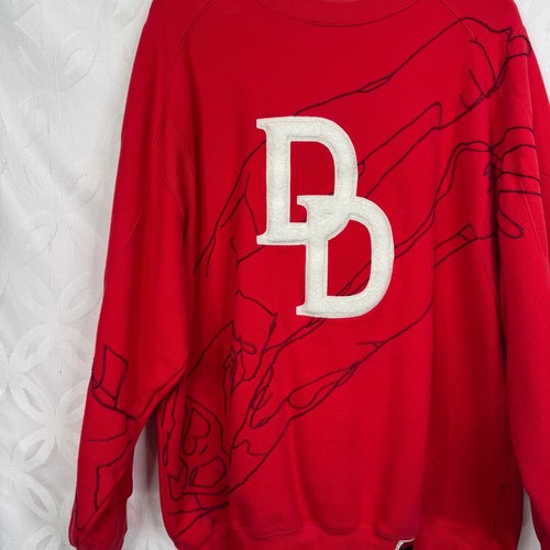 Vintage Ecko Unltd x Marvel Mens 2002 Daredevil Red Pullover Sweatshirt Size L - Picture 4 of 16