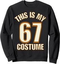 This is My Halloween 67 Lazy Costume Unisex Crewneck Sweatshirt