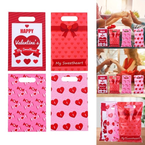 50pcs Valentine s Day Party Bags Variety of Designs Candy Bag Small Item Storage - Picture 2 of 8
