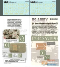 ECH356061 1:35 Echelon US Army OIF Battalion Numbers Part 3 #356061