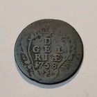 1758 Netherlands -Province of Gelderland-1 Duit World Coin