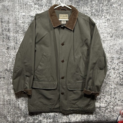 Vtg LL Bean Chore Coat Mens M Classic Barn Jacket Quilt Lined Corduroy Collar - Picture 11 of 22