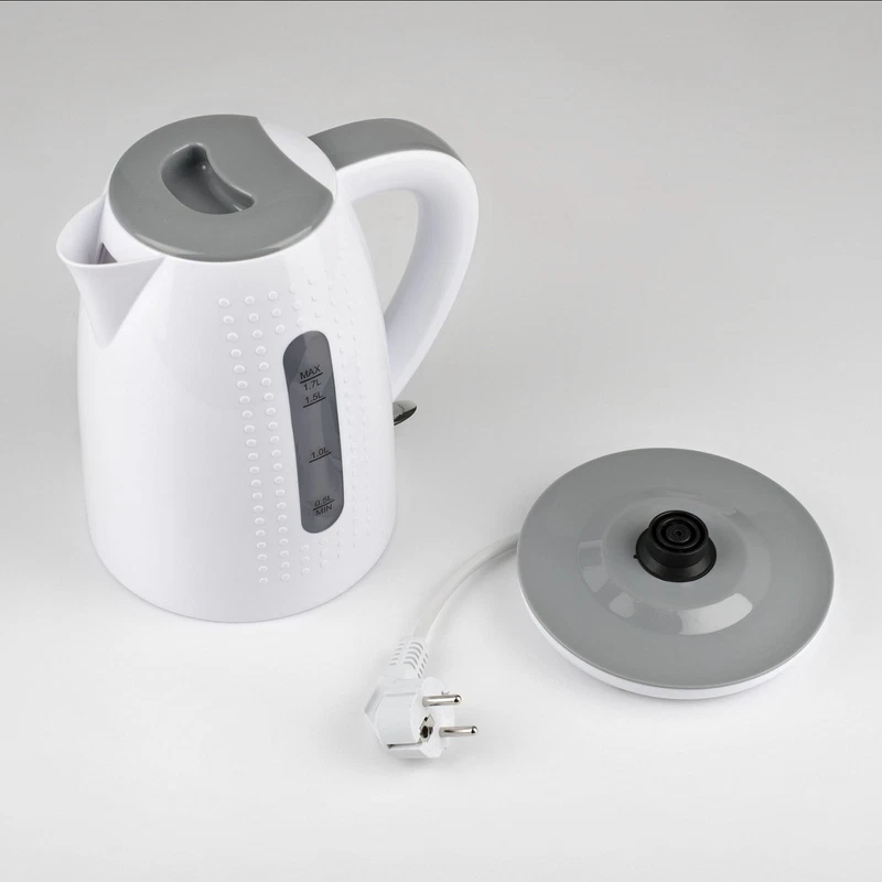 Bollitore Elettrico 1,7 Litri per Acqua Thè Tisane GIRMI 2200 Watt Bianco Scalda, fotografia 11 di 11