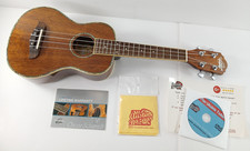 Oscar Schmidt OU5 Koa Wood Abalone CONCERT UKULELE w/ Grover Tuners EXCELLENT