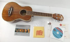 Oscar Schmidt OU5 Koa Wood & Abalone CONCERT UKULELE w/ Grover Tuners EXCELLENT