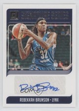 2019 Panini Donruss WNBA Signature Series Rebekkah Brunson #SS-RBS Auto