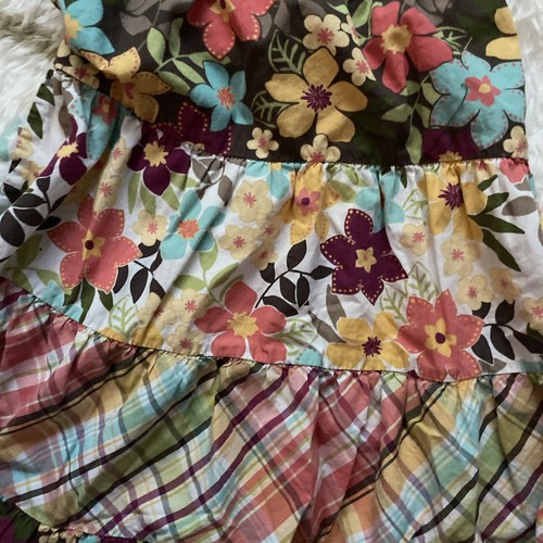 Girls Gymboree Brown Floral Lined Long Skirt Elastic Waist Size 6 - Picture 4 of 4