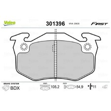 Satz Bremsbeläge Bremsklötze hinten für Renault Megane 1 BA0/1 EA0/1 | 646848