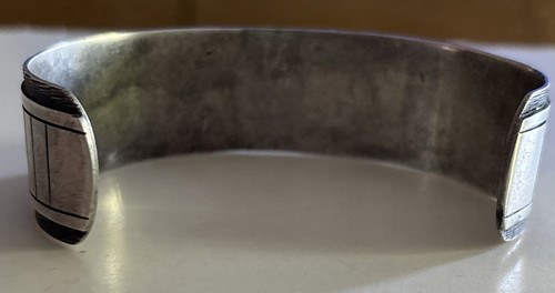 Vintage Hopi Man in The Maze Bear Claws men’s Sterling Silver Bracelet 8.25” - Picture 7 of 10