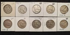 [Lot of 10] Franklin Half Dollar Coins - 90% Silver