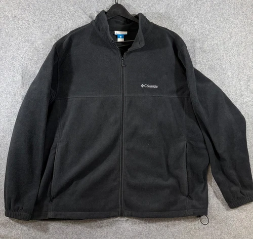 Columbia Steens Mountain 2.0 Fleece Jacket Mens 4X Black Full Zip Stand-Up Neck - product listing photo