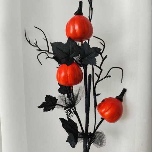 Maple Leaf Artificial Pumpkin Branch Realistic Pumpkin Stems Farmhouse Holiday - Picture 12 of 12