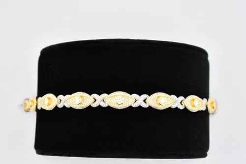 10 ct Round Tested D Moissanite VVS1 Cuban Bracelet 14k White Gold Plated Silver - Picture 6 of 11