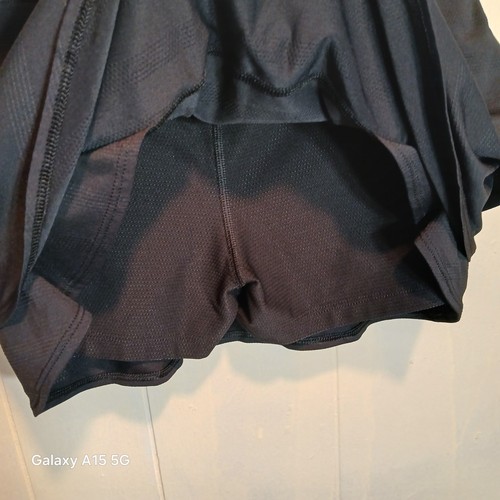 ATHLETA GIRL Swing Skort Black Layered Athletic skirt Size L/12 Pickleball Golf - Picture 3 of 10