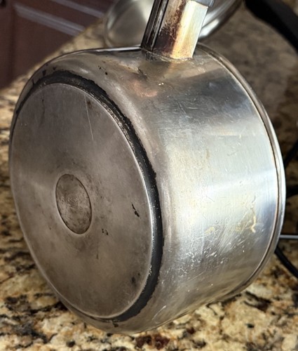 Vintage Revere Ware 2 Qt Sauce Pot & Steamer W/ Venting Lid Disc Bottom USA - Picture 13 of 22