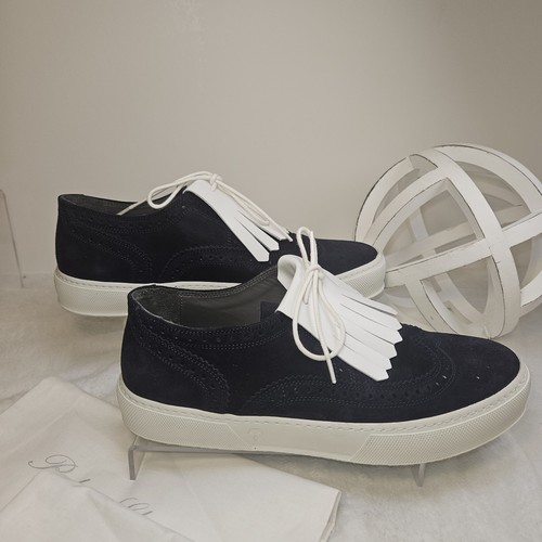 CHIC! Robert Clergerie NAVY Sneaker Women's NIB 10US 40.5EU - Picture 2 of 9