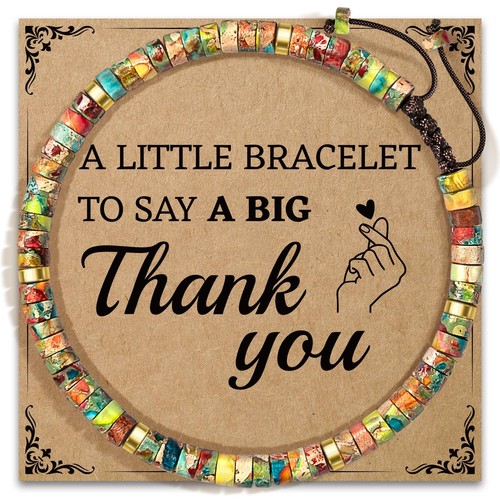 Thank You Gift for Women, Natural King Stone Bracelet Appreciation Gifts for Mom - Bild 1 von 7