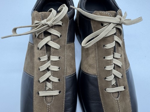Scarpe uomo Cole Haan x NikeAir Colab taglia 10,5 pelle marrone scamosciata comode Oxford - Foto 6 di 18