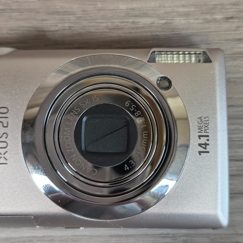 Canon IXUS 210 14.1MP Digital Camera Silver 3.5" Touchscreen 5x IS Zoom 720p HD - Picture 5 of 22