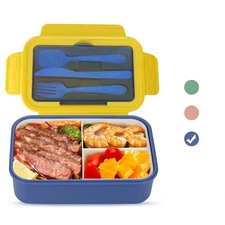 Bento Lunch Box for Toddler Kids Girls Boys Lunch Containers with 3 Compartments