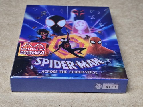 Spider-Man Across the Spiderverse Manta Lab Double Lenti 4K Blu Ray Steelbook - Picture 5 of 18