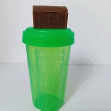 Chuck E Cheese Collectible Cup 2002 Extremely Rare Treasure Chest Green